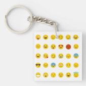 30 gemischte Emojis Schlüsselanhänger (Vorderseite)