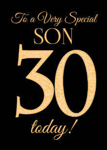 Der 30 Geburtstag Des Sohns Geschenke Zazzle De