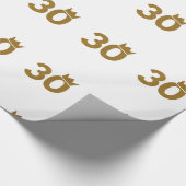 30 Goldkrone - 30. Geburtstagsgeschenke Geschenkpapier (Ecke)