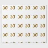 30 Goldkrone - 30. Geburtstagsgeschenke Geschenkpapier (Flach)