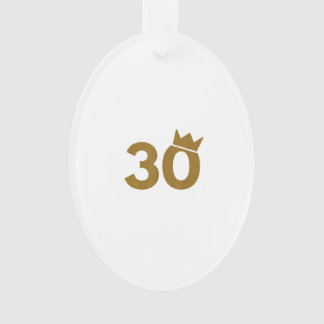 30 Goldkrone - 30. Geburtstagsgeschenke Ornament