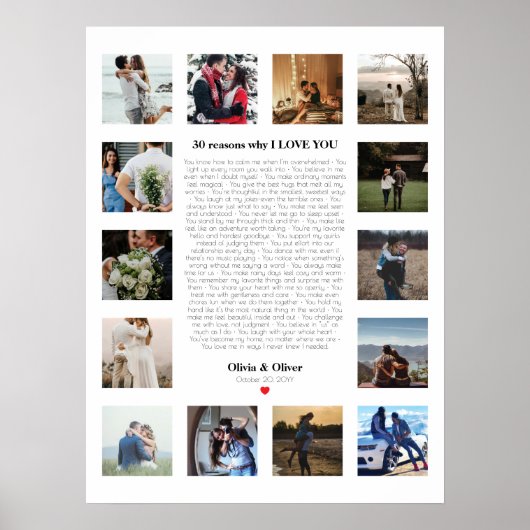 30 Gründe, aus denen ich dir ein Geschenk für Ehef Poster (Vorne)