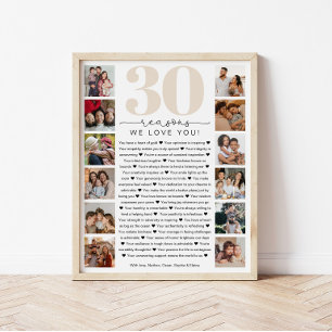30 Gründe, aus denen wir euch zum Geburtstag Liebe Poster