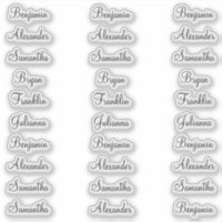30 Guest First Names Modern Elegant Calligraphy