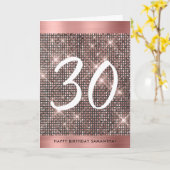 30. Happy Birthday Trendy Chic Card Karte (Gelbe Blume)