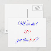 30 heiß postkarte (Vorne/Hinten)