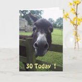 30 Heute ! Karte (Gelbe Blume)