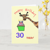 30, heute karte (Gelbe Blume)