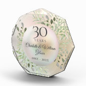 30. Hochzeit Jubiläum Wasserfarbenwelt Pearl Fotoblock (Rechts)