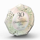 30. Hochzeit Jubiläum Wasserfarbenwelt Pearl Fotoblock (Links)