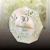 30. Hochzeit Jubiläum Wasserfarbenwelt Pearl Fotoblock