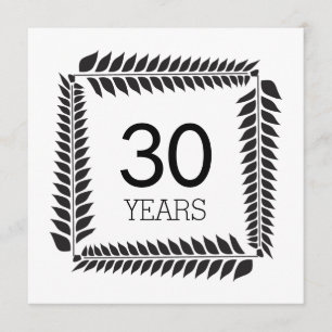30. Hochzeit oder Geschäftsjubiläum Einladung