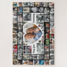 30. Hochzeitsjubiläum Familienfoto-Collage für Mam
