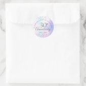 30. Hochzeitsjubiläum Herzen Konfetti Perle Runder Aufkleber (Tasche)