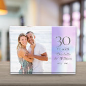 30. Hochzeitstag Elegant Pearl Fotoblock