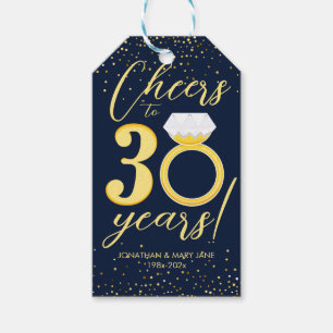 30. Hochzeitstag Geschenkanhänger