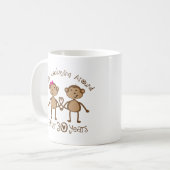 30. Hochzeitstag-Geschenke Kaffeetasse (Vorderseite Links)