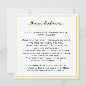 30. Hochzeitstag: Gold und Weiße Lilie (Rückseite)