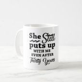 30. Hochzeitstag Kaffeetasse (Vorderseite Links)