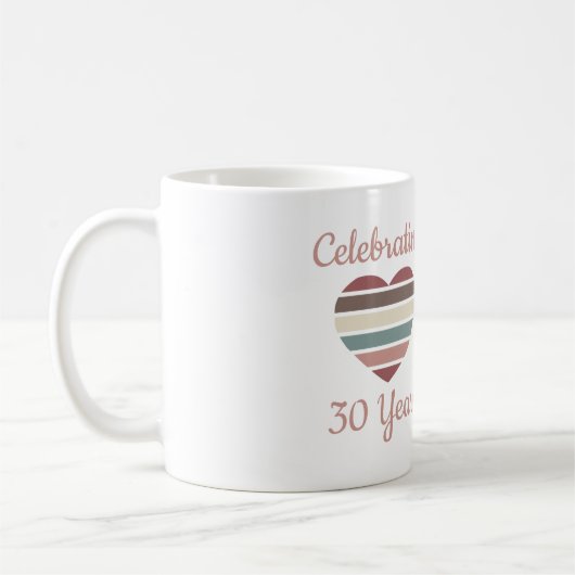30. Hochzeitstag Kaffeetasse (Links)