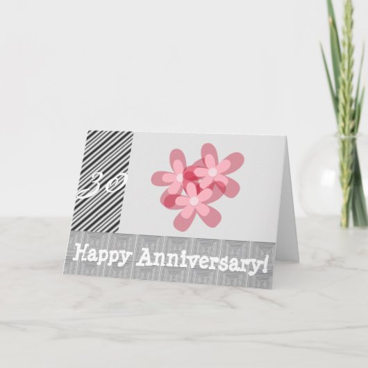 30. Hochzeitstag Karte (Vorderseite)