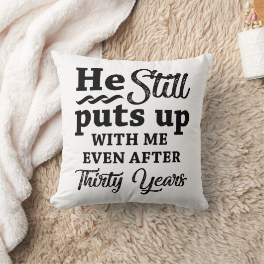 30. Hochzeitstag Kissen (Decke)
