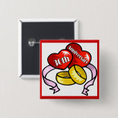 30. Hochzeitstag-Knöpfe Button (Vorne & Hinten)