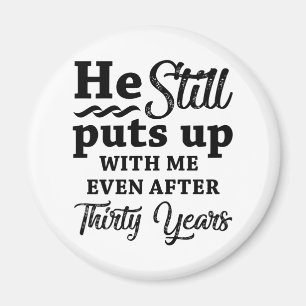 30. Hochzeitstag Magnet