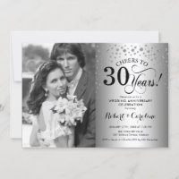 30. Hochzeitstag mit Foto - Silber