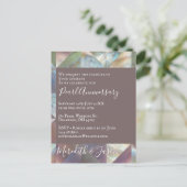 30. Hochzeitstag Moderne Pearl-Einladung Postkarte (Stehend Vorderseite)