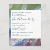30. Hochzeitstag Moderne Pearl-Einladung Postkarte (Vorderseite)