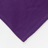 30. Hochzeitstag Name Datum lila einfach Fleecedecke (Ecke)