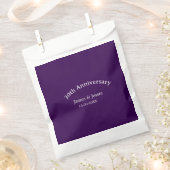 30. Hochzeitstag Name Datum lila einfach Geschenktütchen (Ausgeschnitten)