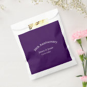 30. Hochzeitstag Name Datum lila einfach Geschenktütchen (Versiegelt)
