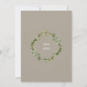 30. Hochzeitstag Pearl Greenery Garland Einladung (Rückseite)