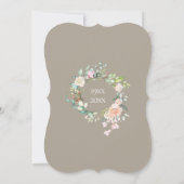 30. Hochzeitstag Pearl Rose Blumenkohl Einladung (Rückseite)