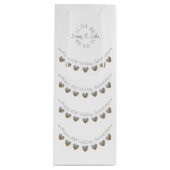 30. Hochzeitstag, Perlweinbeutel Geschenktüte Für Weinflaschen (Vorderseite)