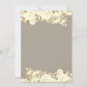 30. Hochzeitstag Rustikale Rose Einladung (Rückseite)