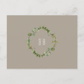 30. Hochzeitstag Save the Date Grüne Ankündigungspostkarte (Rückseite)