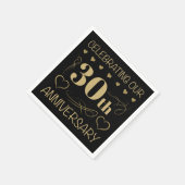 30. Hochzeitstag Serviette (Ecke)