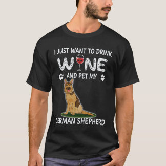 30 Ich will einfach nur Wein trinken und meinen de T-Shirt