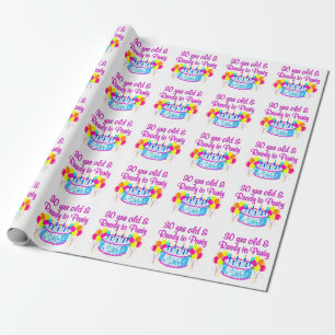 30 IHRE ALTE UND BEREIT ZUM PARTY GESCHENKPAPIER