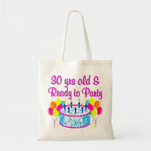 30 IHRE ALTE UND BEREIT ZUM PARTY TRAGETASCHE