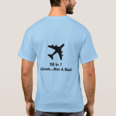 30 im 7 Fluglinien-Piloten T-Shirt (Rückseite)