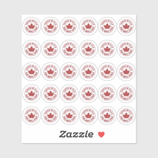 30 in den USA GESTOCHEN Labels PURE MAPLE SYRUP (Blatt)