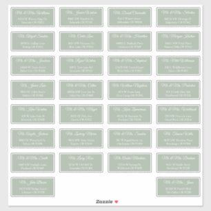 30 individuelle Hochzeitsgast-Adressetiketten Aufkleber
