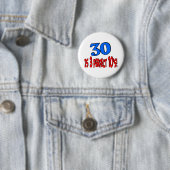 30 ist 3 perfektes 10s (BLAU) Button (Beispiel)