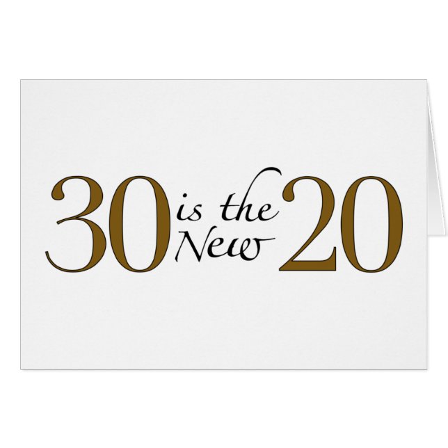 30 ist die neuen 20 (Vorderseite (Horizontal))