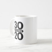 30 ist die neuen 20 kaffeetasse (Vorderseite Links)