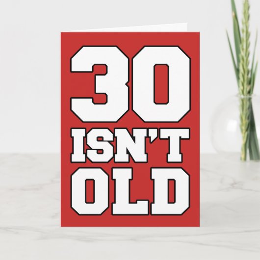 30 ist nicht alt, aber bedrückend Grußkarte Karte (Vorderseite)